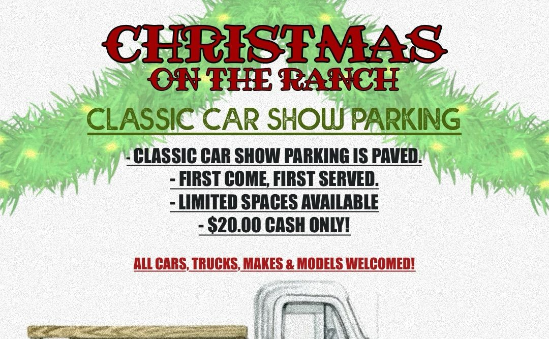 Christmas on the Ranch Classic Car Show partial flyer 2025
